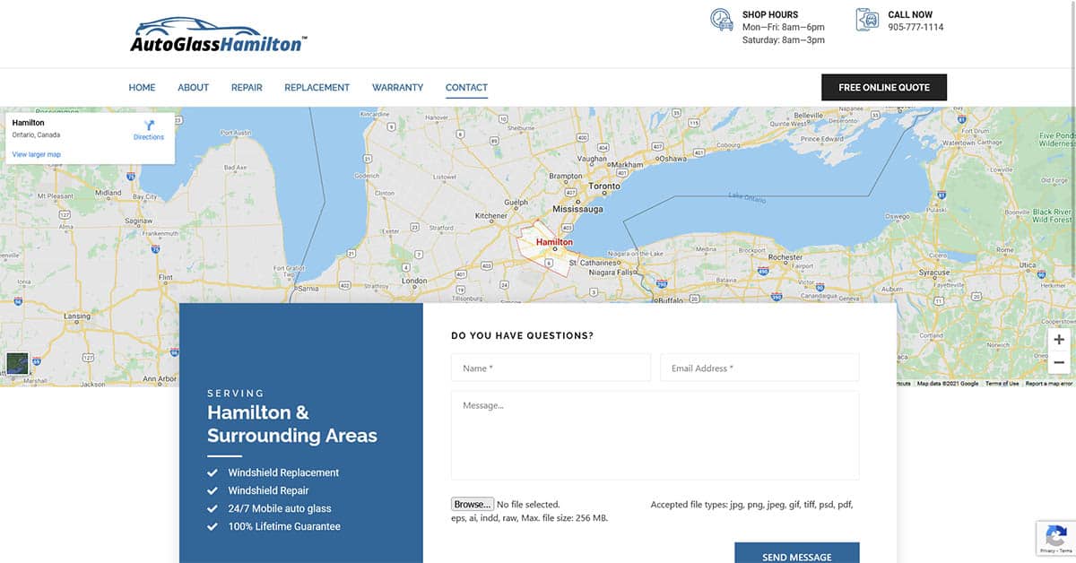 Contact Auto Glass Hamilton